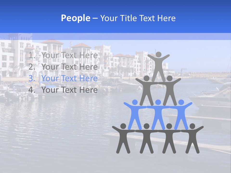 A Large Body Of Water Filled With Lots Of Boats PowerPoint Template