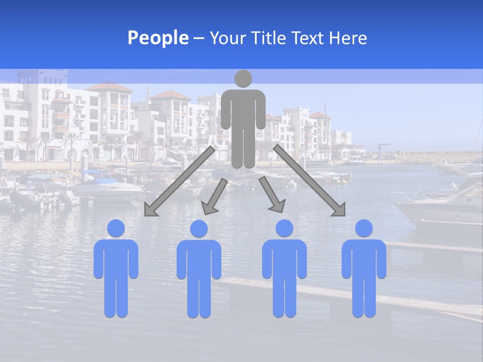 A Large Body Of Water Filled With Lots Of Boats PowerPoint Template