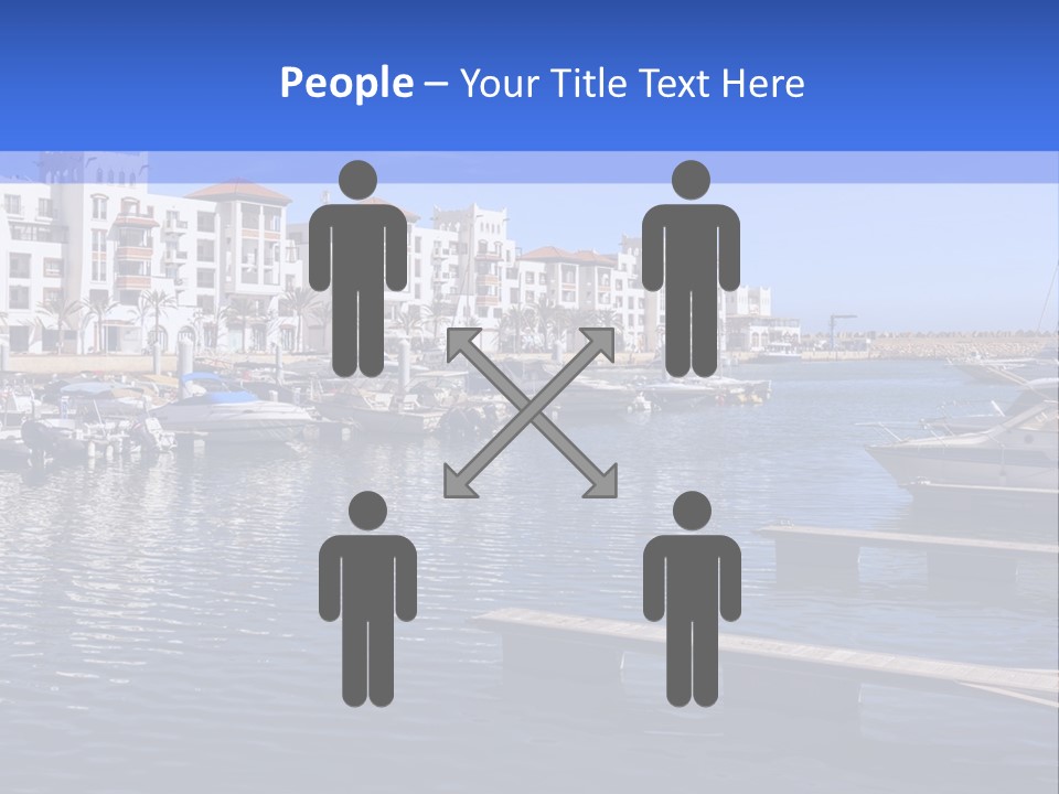 A Large Body Of Water Filled With Lots Of Boats PowerPoint Template