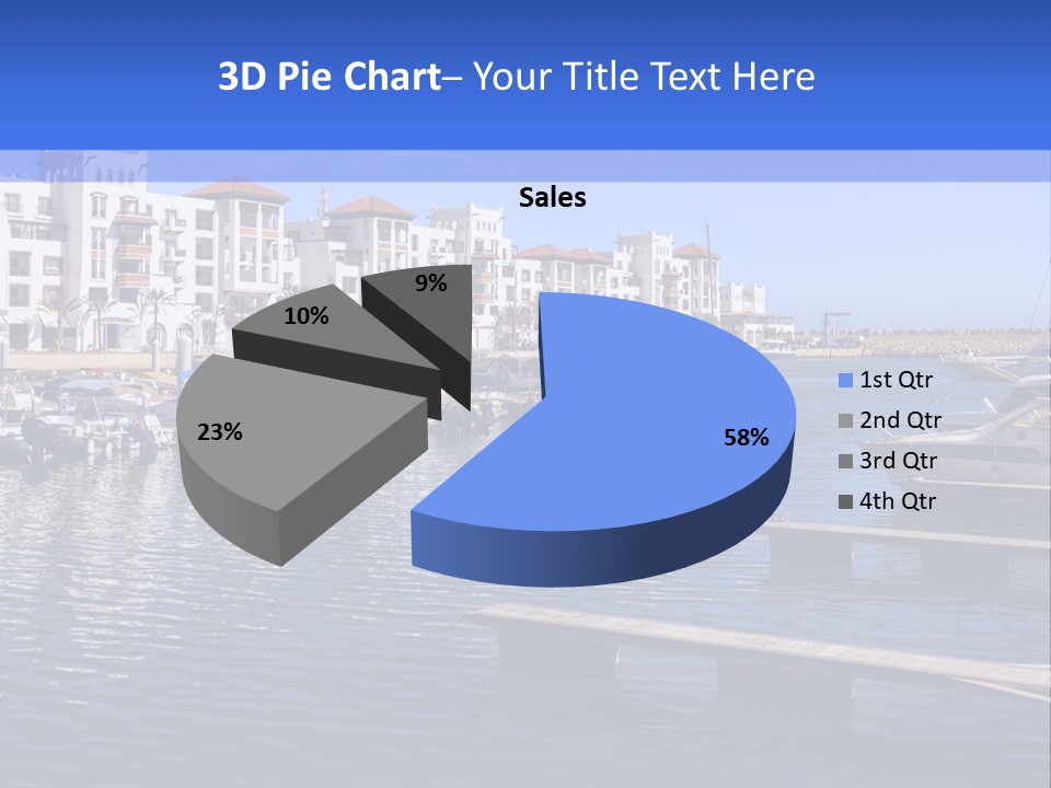 A Large Body Of Water Filled With Lots Of Boats PowerPoint Template