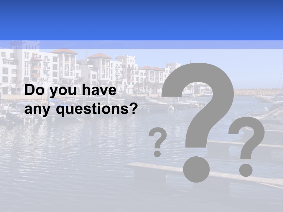 A Large Body Of Water Filled With Lots Of Boats PowerPoint Template