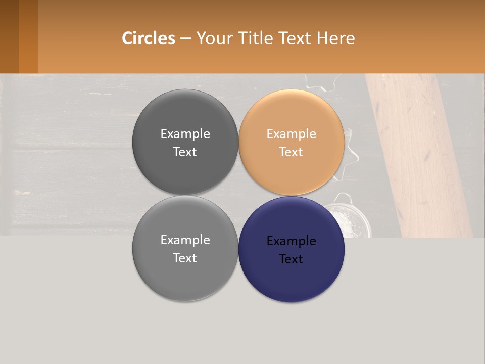 A Wooden Table Topped With A Cookie Cutter And Star Anise PowerPoint Template