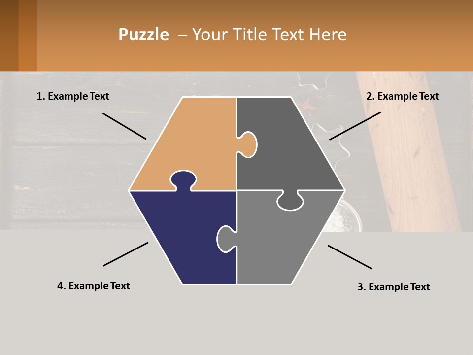 A Wooden Table Topped With A Cookie Cutter And Star Anise PowerPoint Template