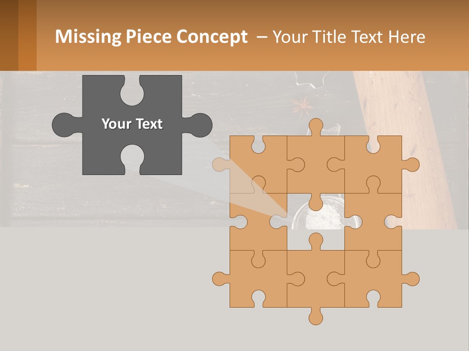 A Wooden Table Topped With A Cookie Cutter And Star Anise PowerPoint Template