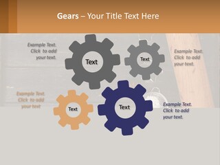 A Wooden Table Topped With A Cookie Cutter And Star Anise PowerPoint Template