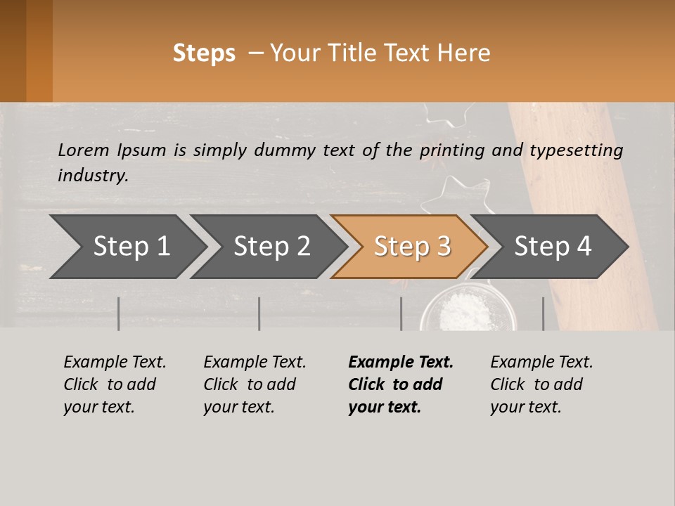 A Wooden Table Topped With A Cookie Cutter And Star Anise PowerPoint Template