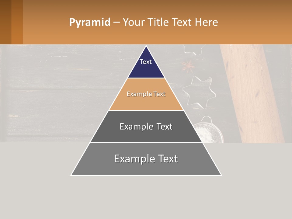 A Wooden Table Topped With A Cookie Cutter And Star Anise PowerPoint Template