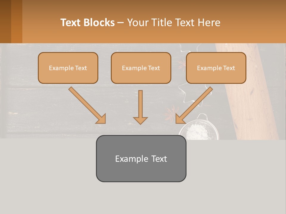 A Wooden Table Topped With A Cookie Cutter And Star Anise PowerPoint Template