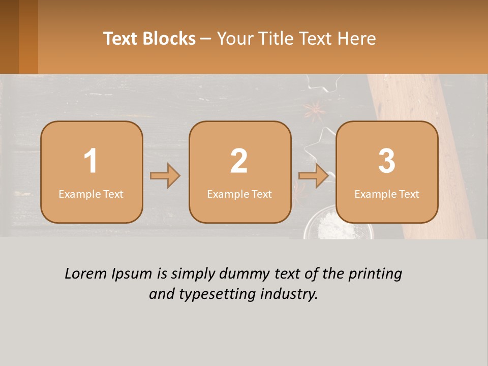 A Wooden Table Topped With A Cookie Cutter And Star Anise PowerPoint Template