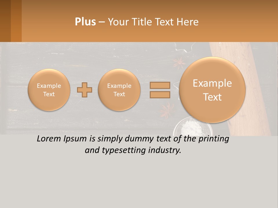 A Wooden Table Topped With A Cookie Cutter And Star Anise PowerPoint Template