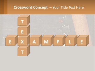 A Wooden Table Topped With A Cookie Cutter And Star Anise PowerPoint Template