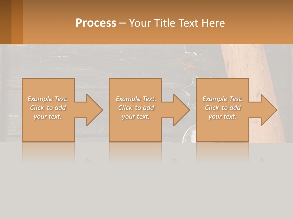A Wooden Table Topped With A Cookie Cutter And Star Anise PowerPoint Template