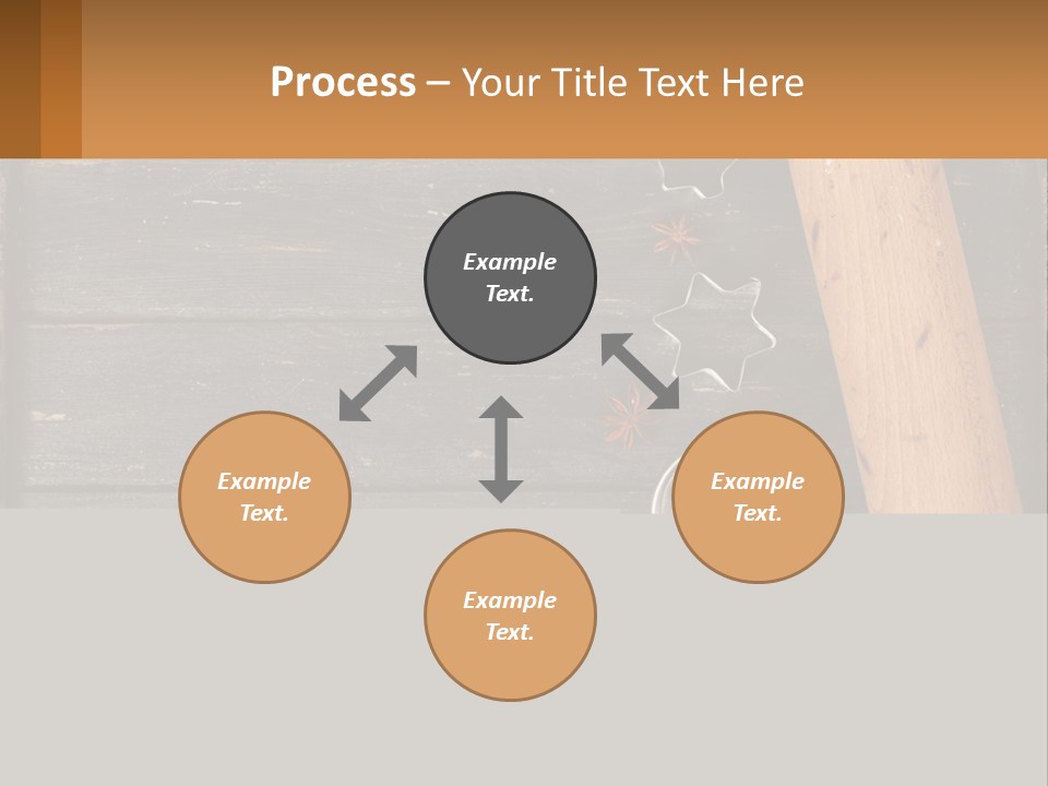 A Wooden Table Topped With A Cookie Cutter And Star Anise PowerPoint Template