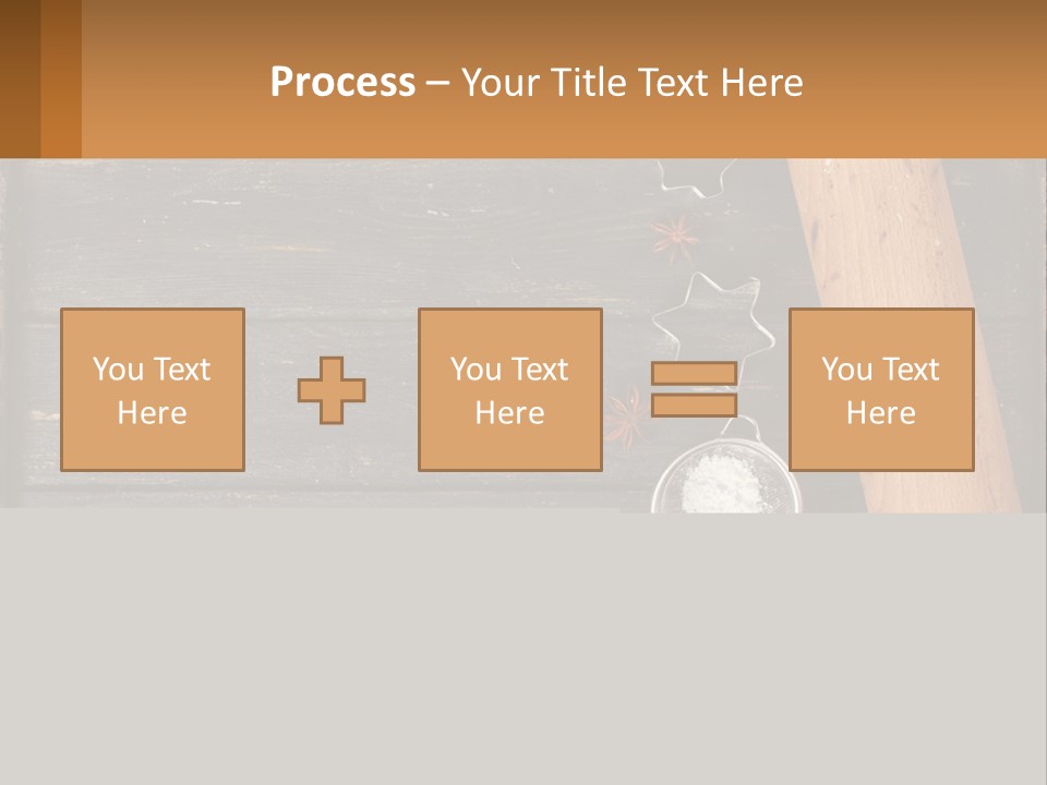 A Wooden Table Topped With A Cookie Cutter And Star Anise PowerPoint Template