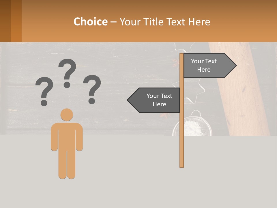 A Wooden Table Topped With A Cookie Cutter And Star Anise PowerPoint Template