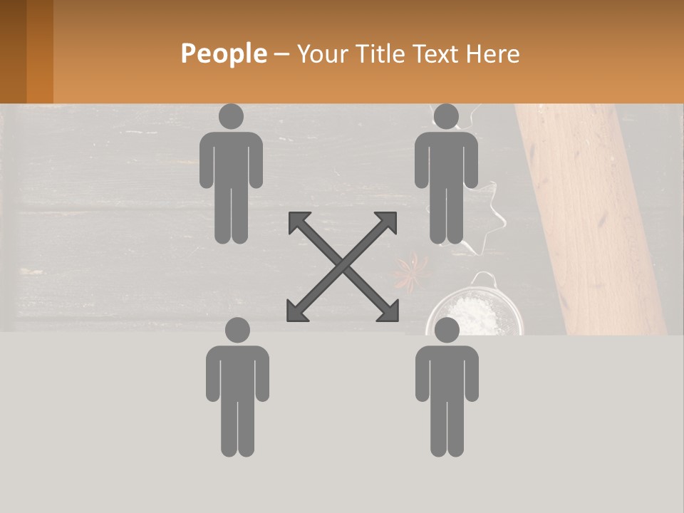 A Wooden Table Topped With A Cookie Cutter And Star Anise PowerPoint Template