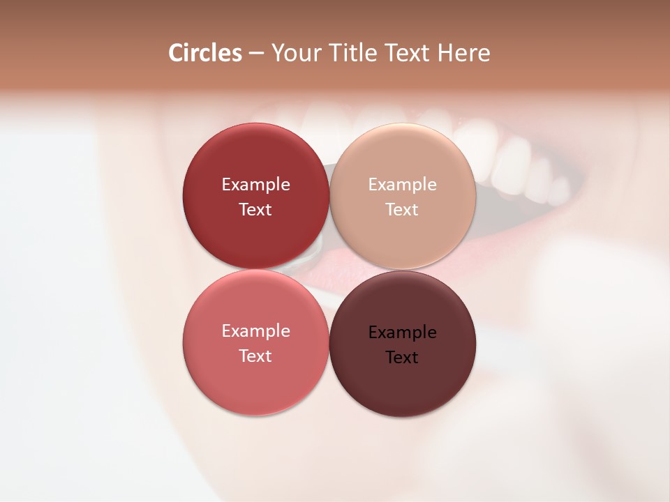 A Person Holding A Magnifying Glass Over A Tooth PowerPoint Template