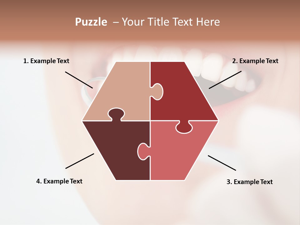 A Person Holding A Magnifying Glass Over A Tooth PowerPoint Template
