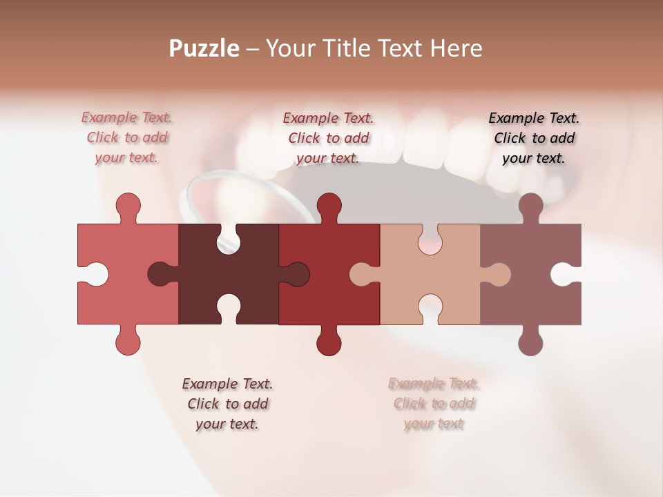 A Person Holding A Magnifying Glass Over A Tooth PowerPoint Template