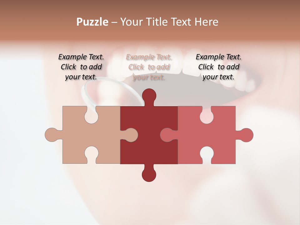 A Person Holding A Magnifying Glass Over A Tooth PowerPoint Template