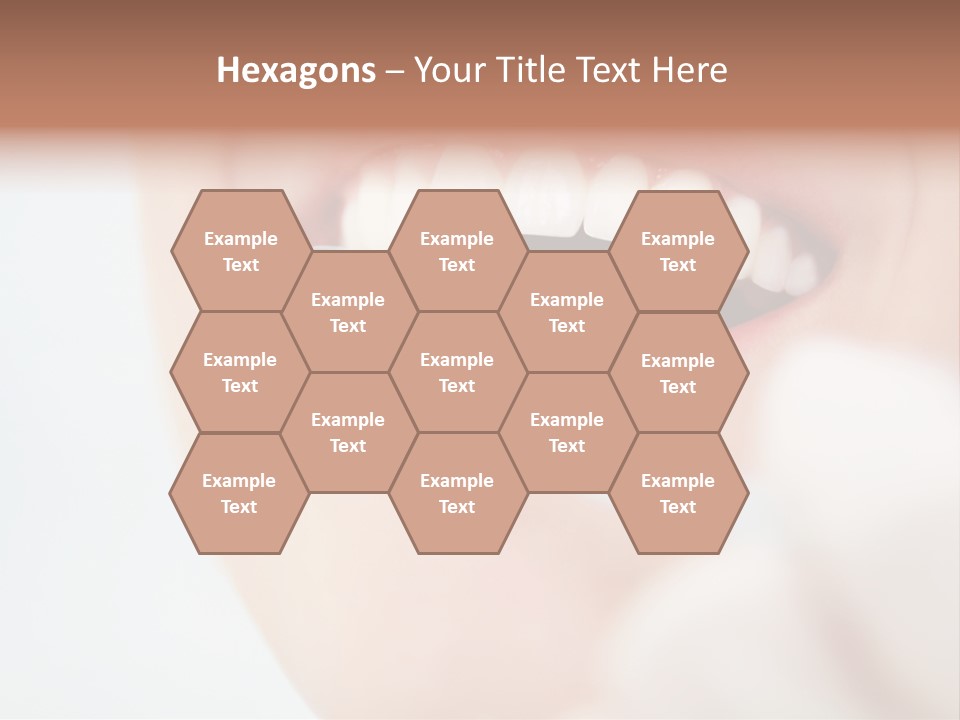 A Person Holding A Magnifying Glass Over A Tooth PowerPoint Template
