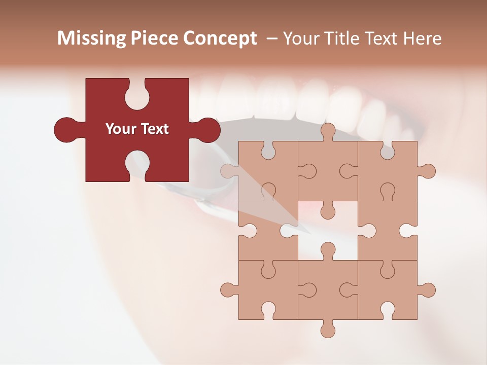 A Person Holding A Magnifying Glass Over A Tooth PowerPoint Template