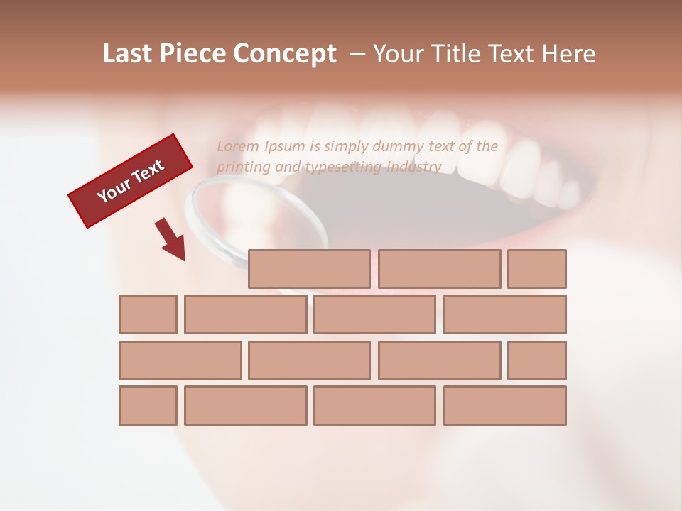 A Person Holding A Magnifying Glass Over A Tooth PowerPoint Template