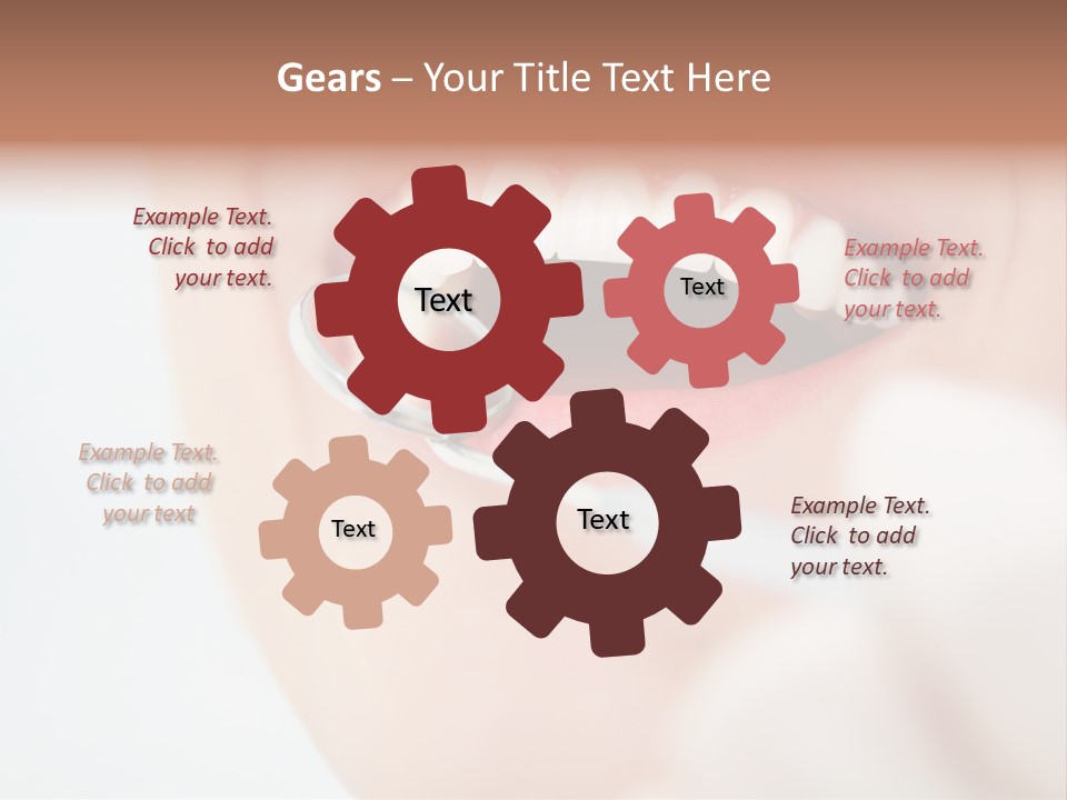 A Person Holding A Magnifying Glass Over A Tooth PowerPoint Template