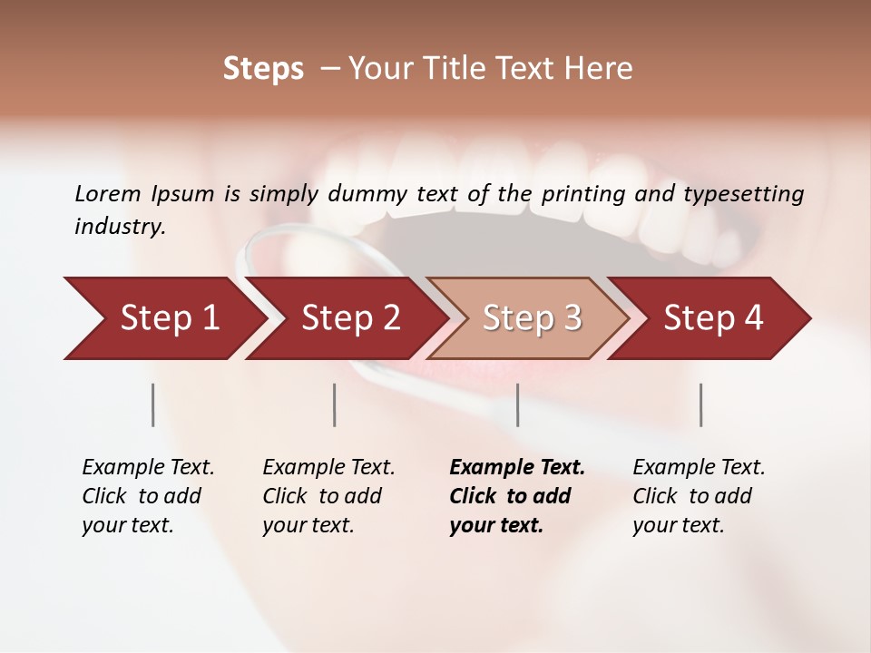 A Person Holding A Magnifying Glass Over A Tooth PowerPoint Template