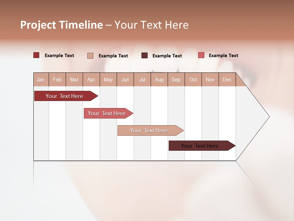 A Person Holding A Magnifying Glass Over A Tooth PowerPoint Template
