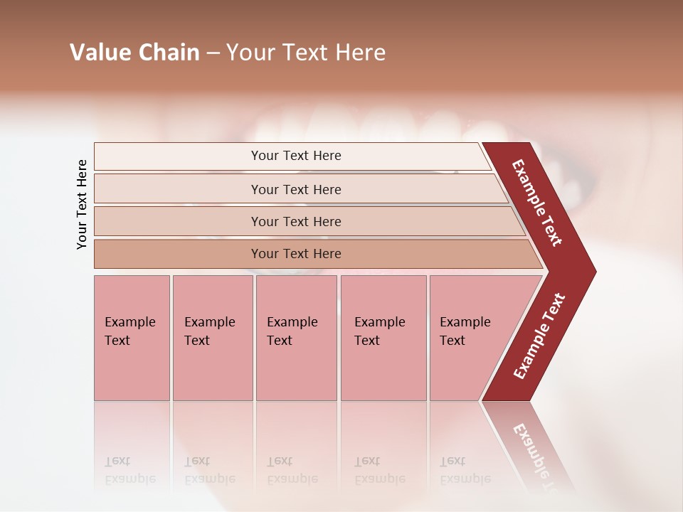 A Person Holding A Magnifying Glass Over A Tooth PowerPoint Template