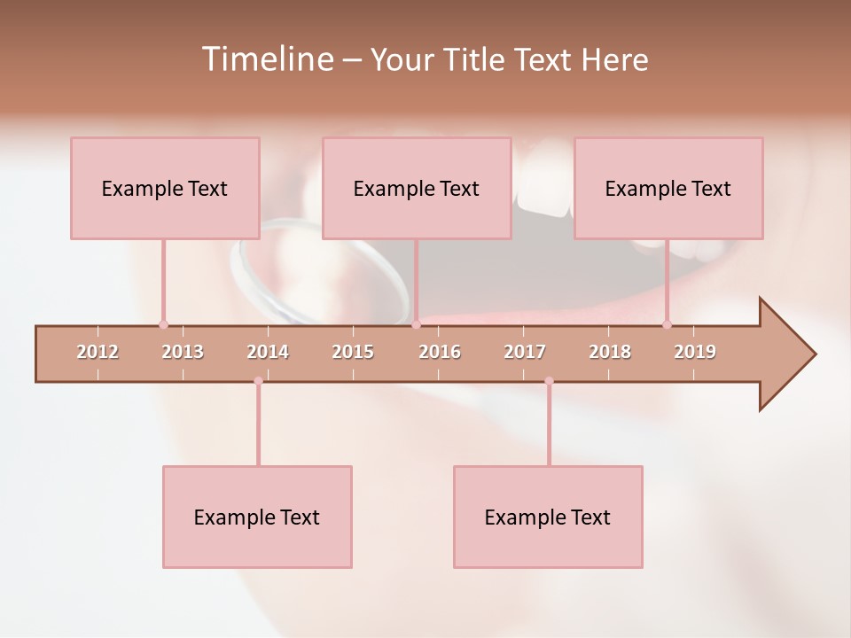 A Person Holding A Magnifying Glass Over A Tooth PowerPoint Template