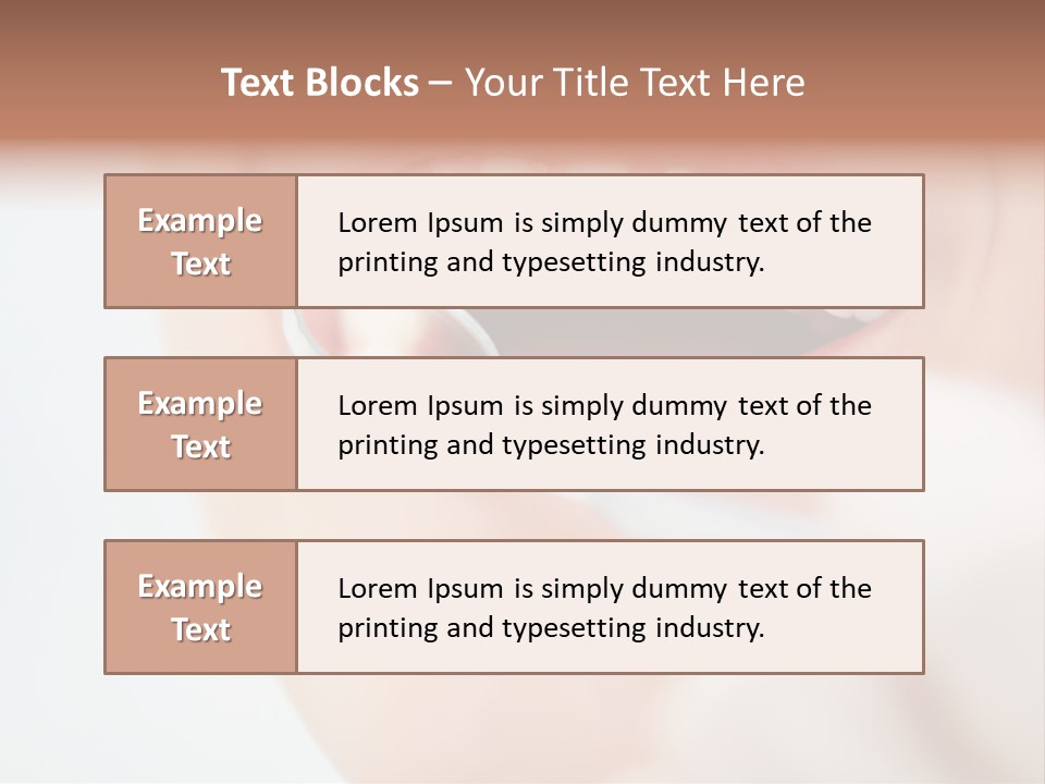 A Person Holding A Magnifying Glass Over A Tooth PowerPoint Template