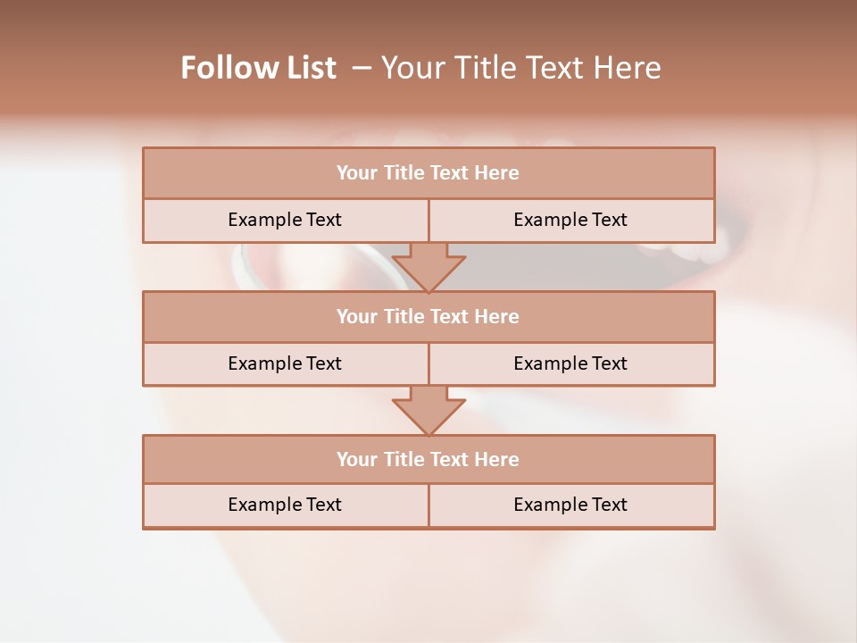 A Person Holding A Magnifying Glass Over A Tooth PowerPoint Template