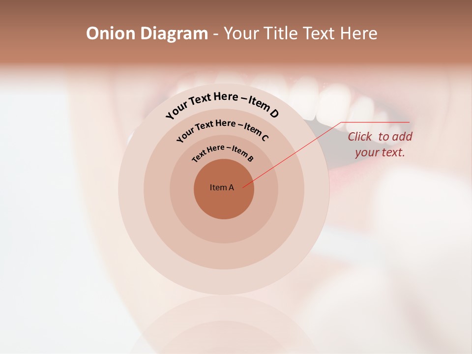 A Person Holding A Magnifying Glass Over A Tooth PowerPoint Template