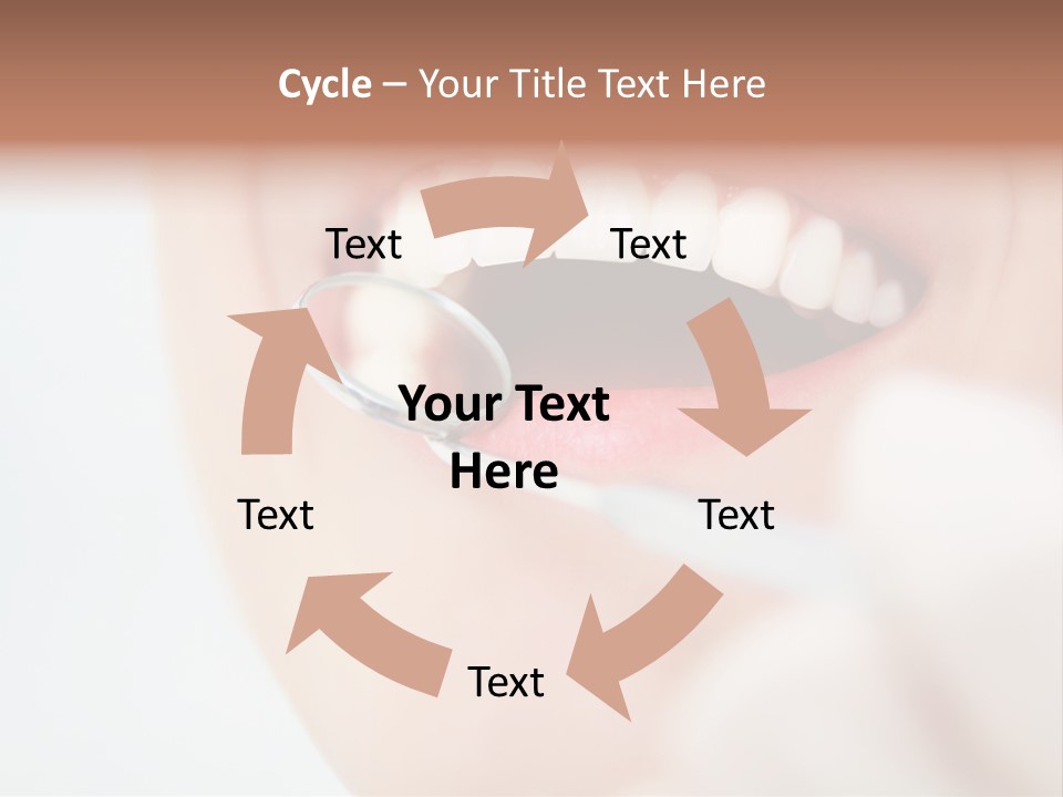A Person Holding A Magnifying Glass Over A Tooth PowerPoint Template