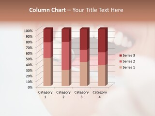 A Person Holding A Magnifying Glass Over A Tooth PowerPoint Template