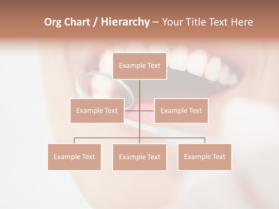 A Person Holding A Magnifying Glass Over A Tooth PowerPoint Template