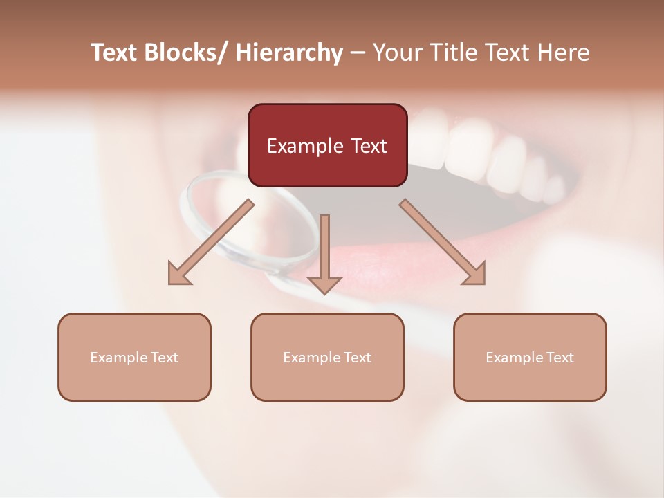 A Person Holding A Magnifying Glass Over A Tooth PowerPoint Template