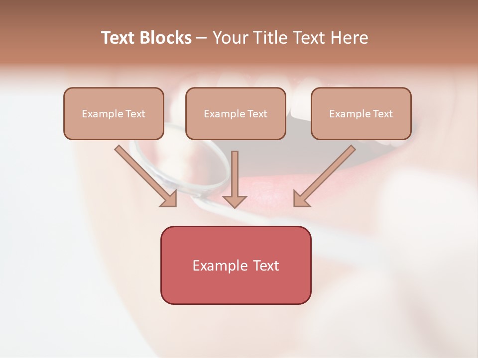 A Person Holding A Magnifying Glass Over A Tooth PowerPoint Template