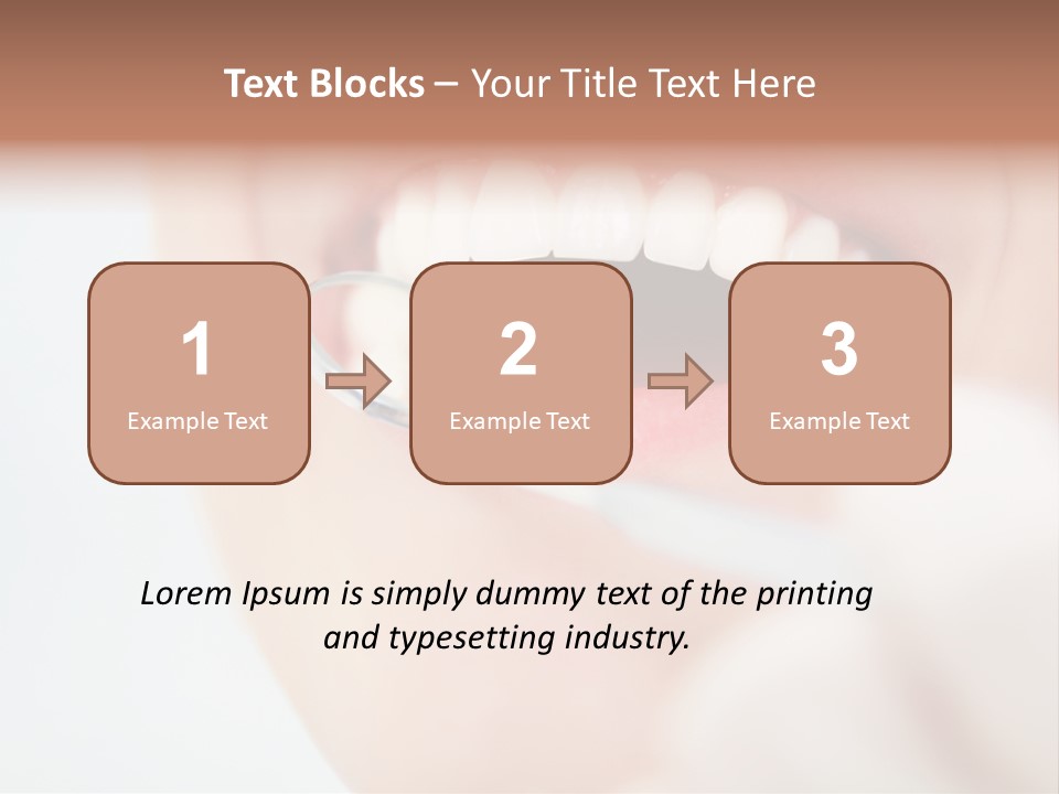 A Person Holding A Magnifying Glass Over A Tooth PowerPoint Template
