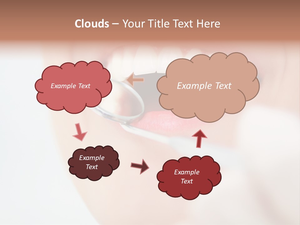 A Person Holding A Magnifying Glass Over A Tooth PowerPoint Template