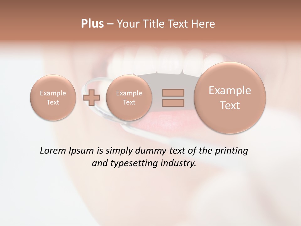 A Person Holding A Magnifying Glass Over A Tooth PowerPoint Template
