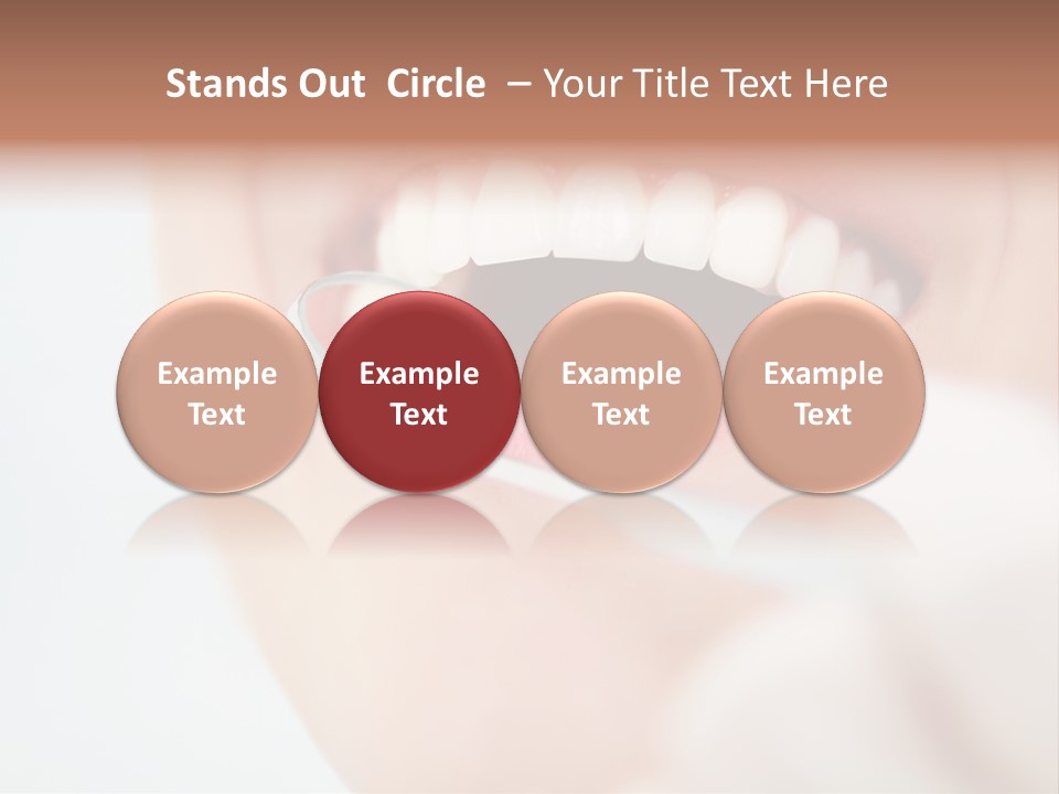A Person Holding A Magnifying Glass Over A Tooth PowerPoint Template