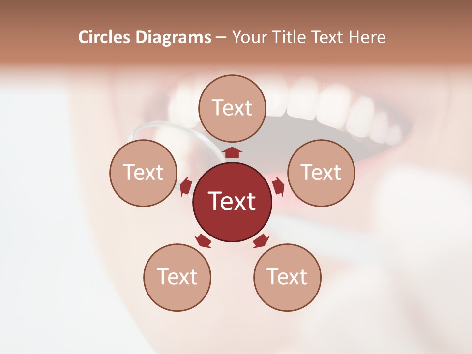 A Person Holding A Magnifying Glass Over A Tooth PowerPoint Template