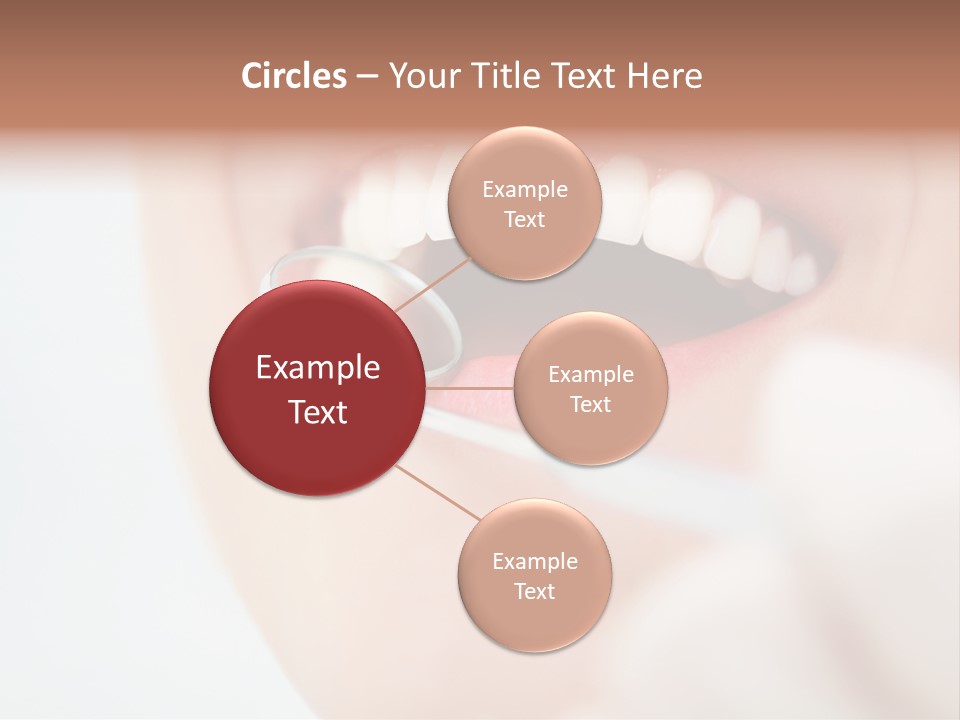 A Person Holding A Magnifying Glass Over A Tooth PowerPoint Template