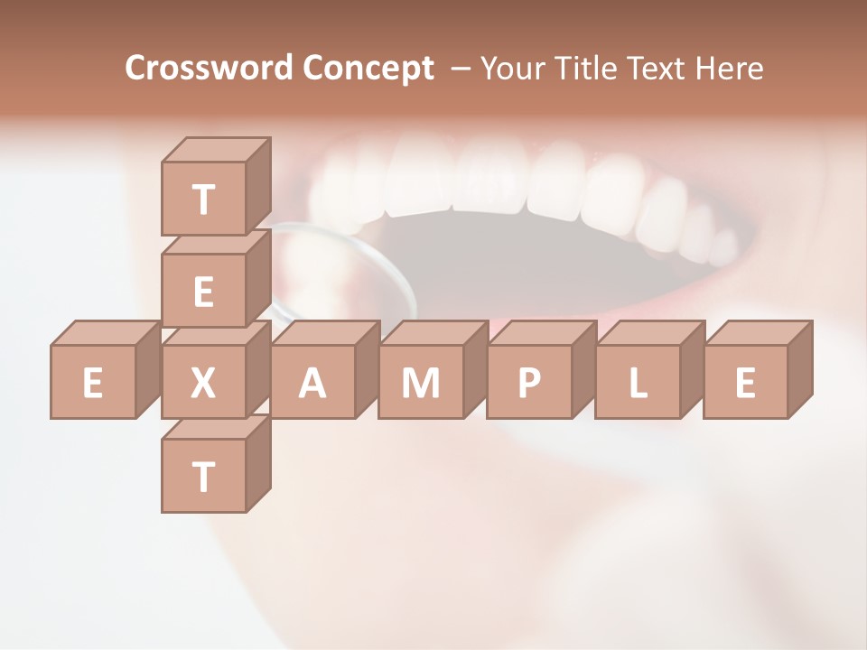 A Person Holding A Magnifying Glass Over A Tooth PowerPoint Template