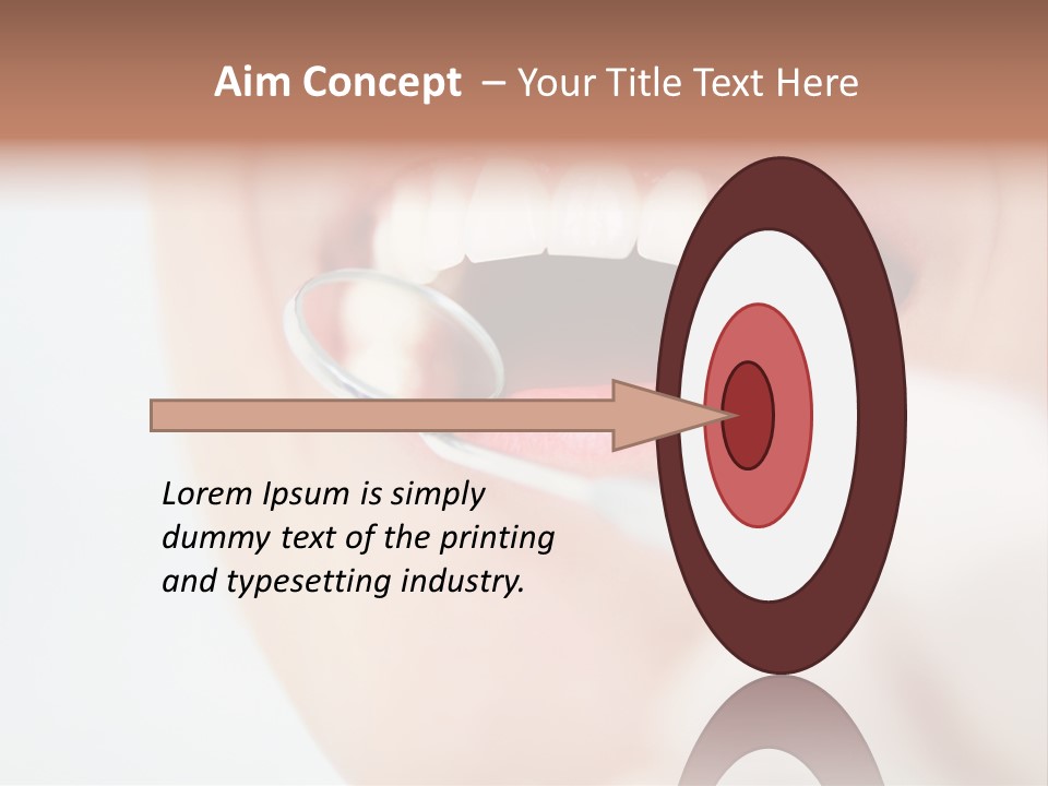 A Person Holding A Magnifying Glass Over A Tooth PowerPoint Template