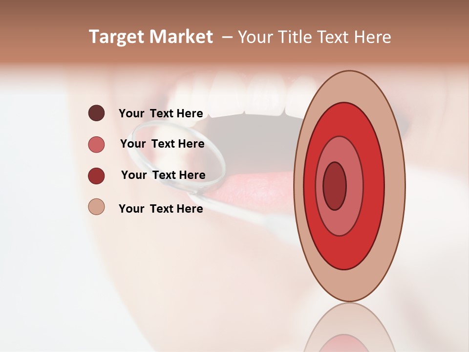 A Person Holding A Magnifying Glass Over A Tooth PowerPoint Template