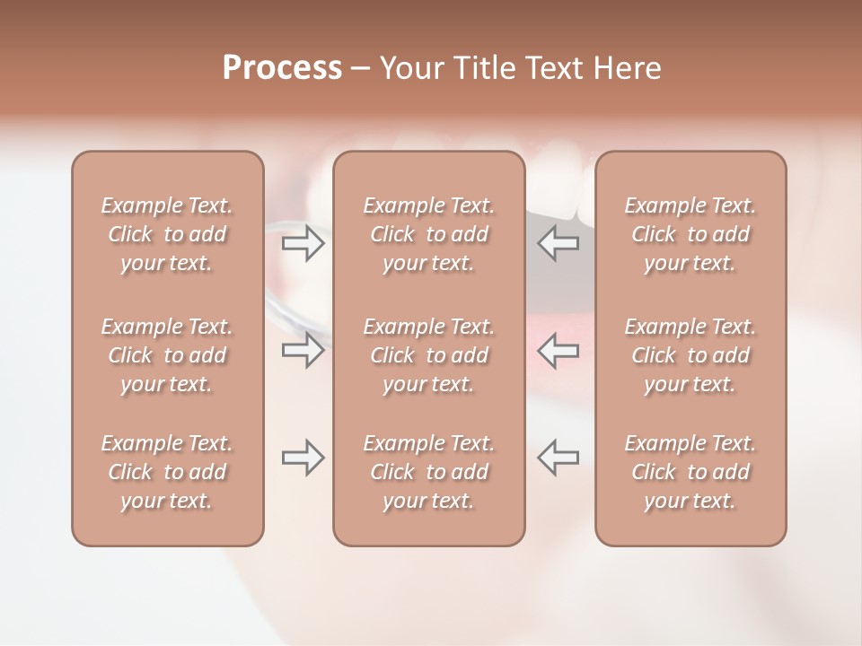 A Person Holding A Magnifying Glass Over A Tooth PowerPoint Template